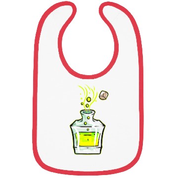 Discover Flask With Green Magic Potion Halloween Bibs