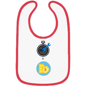 Discover Time is money Bibs