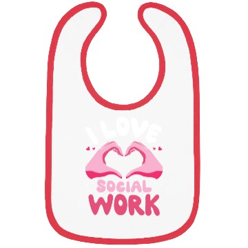 Discover I Love Social Work Job Worker Graduation Bibs
