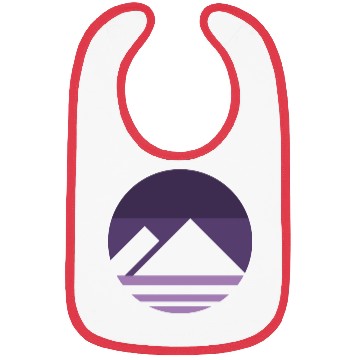 Discover Purple Mountain Aesthetic Nature Grunge Bibs