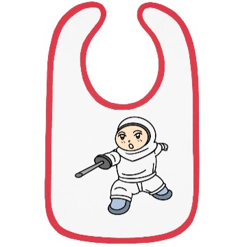 Discover Cartoon kid fencing Bibs
