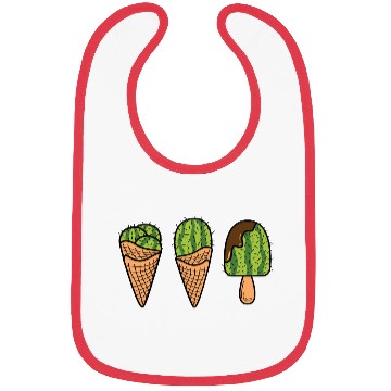 Discover Cactus Ice Cream Sweet tooth Gift Bibs