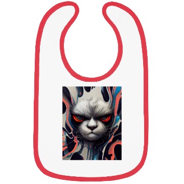 Discover Angry Cat Bibs