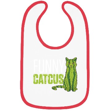 Discover Funny Catcus Cat Mom Gift Bibs