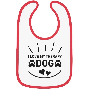 Discover I love my Therapy Dog Bibs