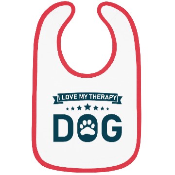 Discover I love my Therapy Dog Bibs