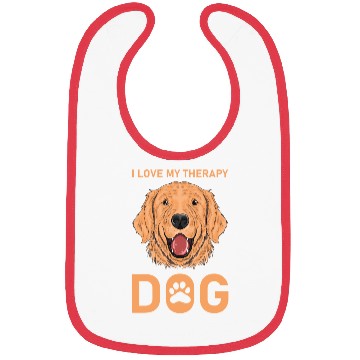 Discover I love my Therapy Dog Bibs