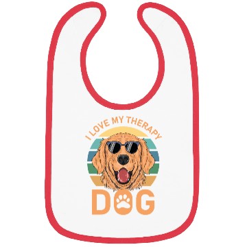 Discover I love my Therapy Dog Bibs