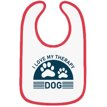 Discover I love my Therapy Dog Bibs