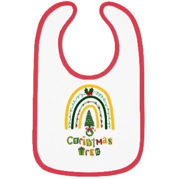 Discover Christmas Tree - Funny Rainbow! Bibs