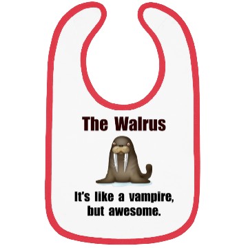 Discover Walrus Vampire Funny Bibs