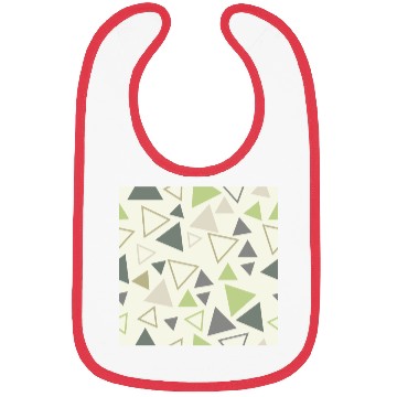 Discover pattern design triangle seamless green Bibs