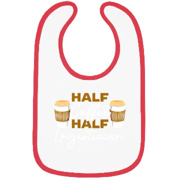 Discover Half Coffee Half Logistician Warehousing Logistics Bibs