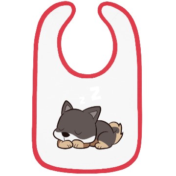 Discover Shikoku Dog Sleeping Kochi-Ken Dog Japan Shikoku Bibs