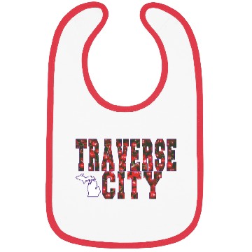 Discover Traverse City Michigan Cherry Graphic T Bibs