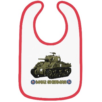 Discover World War 2 American Tank M4A2 Sherman Bibs
