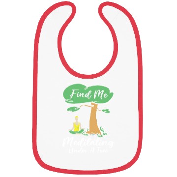 Discover Serenity Meditating Nature Fan Spiritual Yoga Bibs