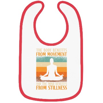 Discover Serenity Meditating Yoga Fan Spiritual Relaxation Bibs