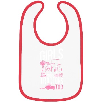 Discover Farming Farmer Girl Tractor Bibs