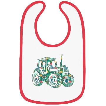 Discover Farming Farmer Flower Floral Bibs