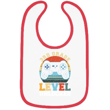 Discover 3rd Grade Level Unlocked Vintage T-shit Bibs