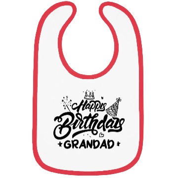Discover Happy birthday grandad Bibs