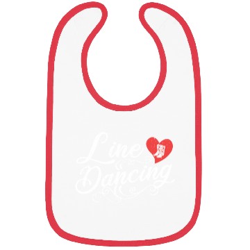 Discover Line Dancing Cute Heart Cowboy Boots Line Dancer Bibs