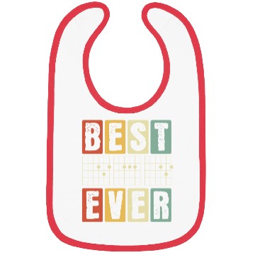 Discover Best Dad Ever - Funny Daddy Guitar Player Musician Bibs
