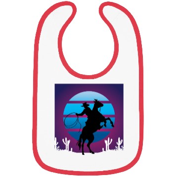 Discover Synthwave Cowboy Rancher Gift Bibs
