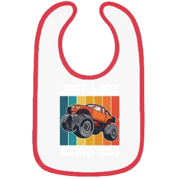 Discover Just a Boy who loves Trucks Bibs