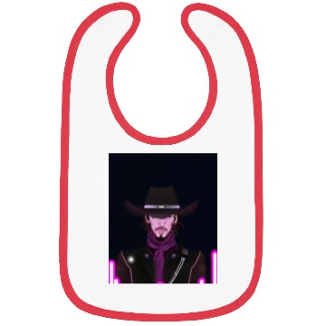 Discover Goth Synthwave Outrun Goth Cowboy Bibs