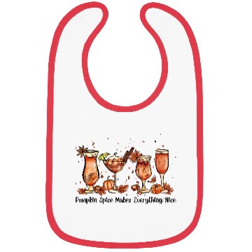 Discover Pumpkin Spice Makes Everything Nice, Pumpkin wine Bibs