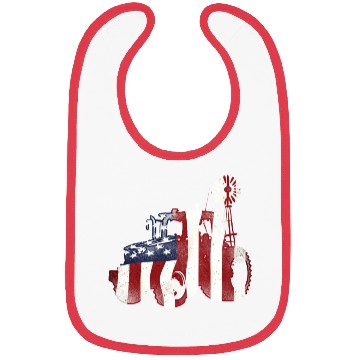 Discover Farming Farmer American Flag Us Bibs