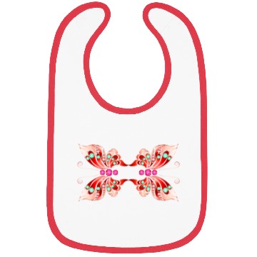 Discover Jewelry Butterfly Red Shape Bibs