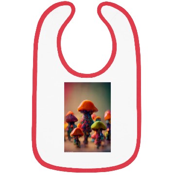 Discover Whimsical Mushroom Men Bibs
