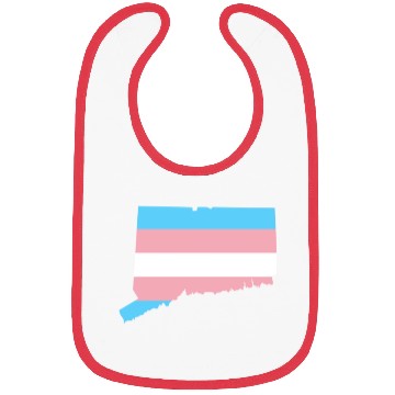 Discover Trans Flag Connecticut LGBT Pride Support Bibs