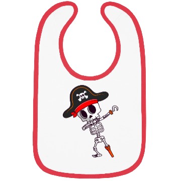 Discover Dabbing Skeleton Pirate Spooky Halloween Bibs
