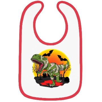 Discover Mummy T-Rex Dinosaur Trick Or Treat Halloween Bibs