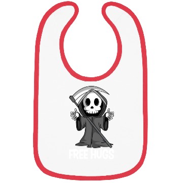 Discover Free Hugs Grim Reaper Spooky Halloween Bibs