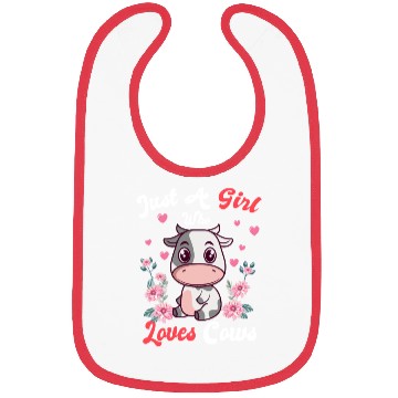 Discover Just A Girl Who Loves Cows Farm Lady Farming Bibs