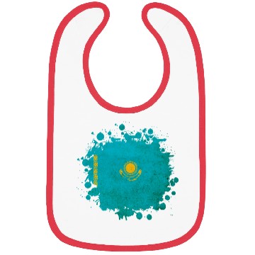 Discover Kazakhstan vintage flag Bibs