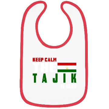 Discover Keep Calm Tajikistan flag design Bibs