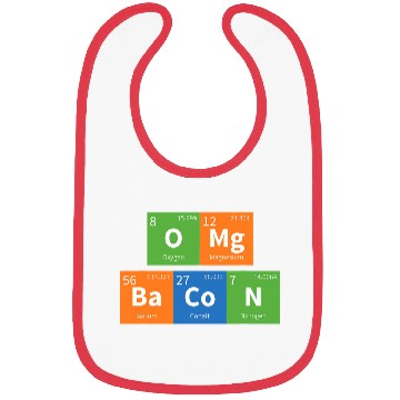 Discover OMG Bacon Science Periodic Table Bibs