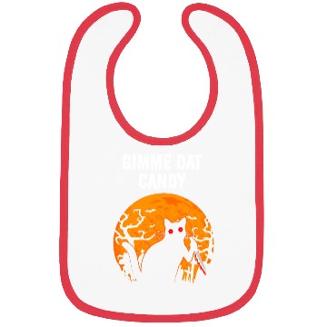 Discover Gimme Dat Candy Creepy Cat Spooky Halloween Bibs