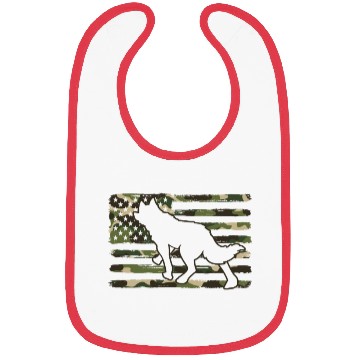 Discover Coyote Hunting Camo American Flag Bibs