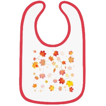 Discover Autumn Maple Leaves Bibs