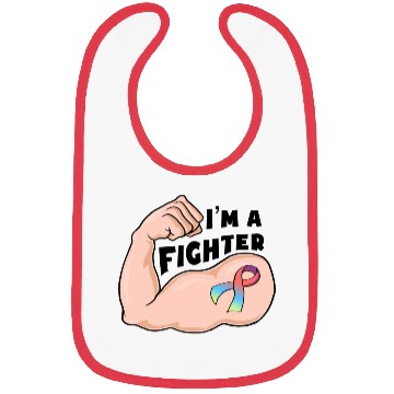 Discover Pride month - Rainbow ribbon Bibs