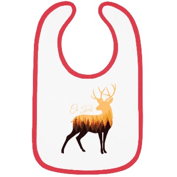 Discover Oh Deer forest Bibs