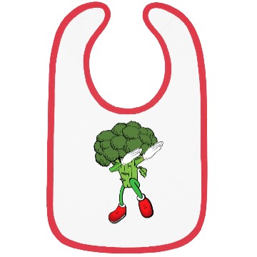Discover Cute Funny Dancing Broccoli Veggie Lover Bibs