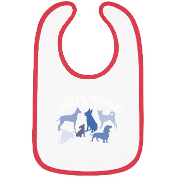 Discover Welcome Diversity T Great For Dog Lovers Bibs